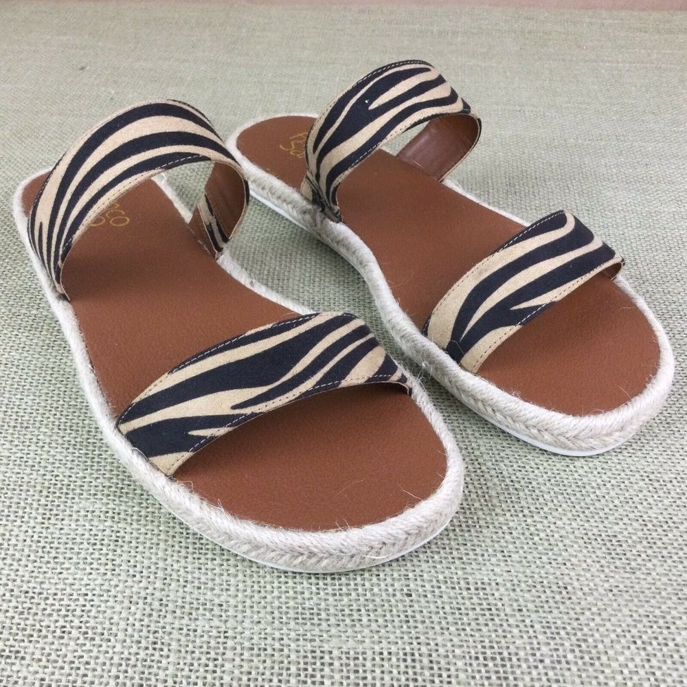 Franco Sarto Animal Print Slide Sandals
